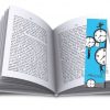 blue clocks custom bookmarks