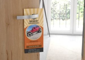 custom door haner hanging on door handle