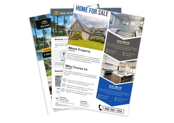 real estate flyers