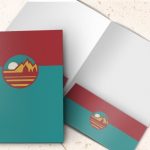 custom colored pocket folders