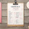 flat restaurant menu