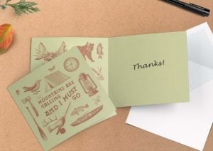 thank you folded cards