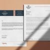 custom brewery letterhead light apricot background