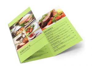 custom printing menu tri fold