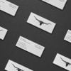mini business cards white