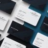 black and white plastic business cards