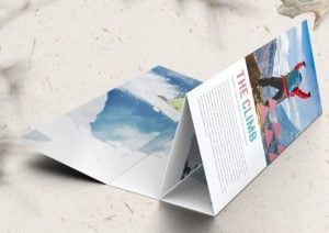 roll fold brochure adventure