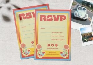 RSVP cards bright