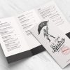 tri fold food menu