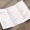 trifold restaurant menu