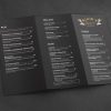 tri fold menu dark