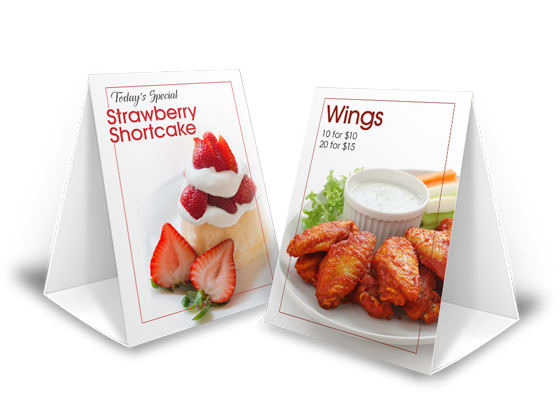 printed table tents pgprint com marietta ga