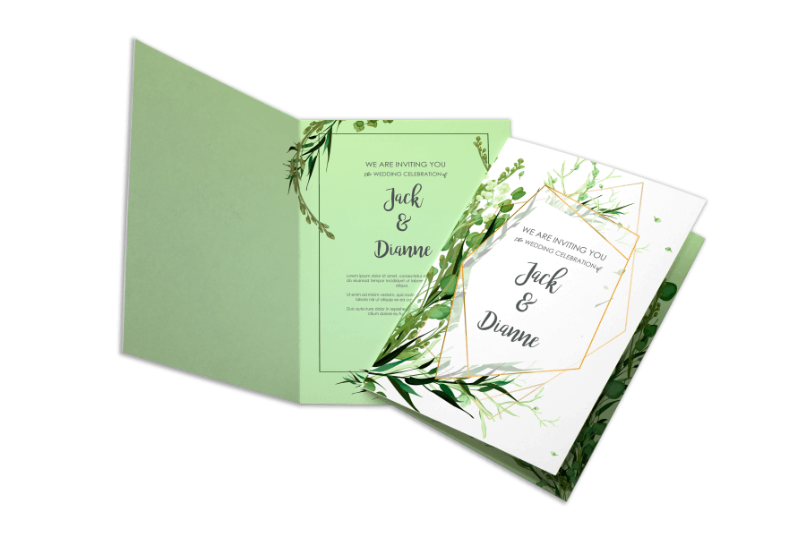 Folded Invitation Printing Services PGprint Folded Invitation Printing Services PGprint