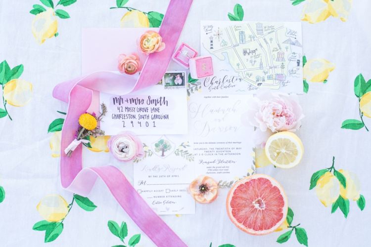 fruit theme wedding invitations