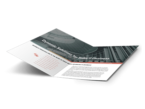 custom half-fold brochures