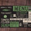 custom placemat wooden board