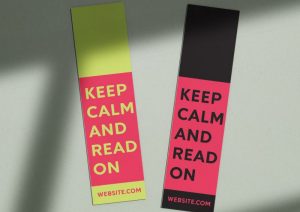 keep calm and read on custom bookmarks