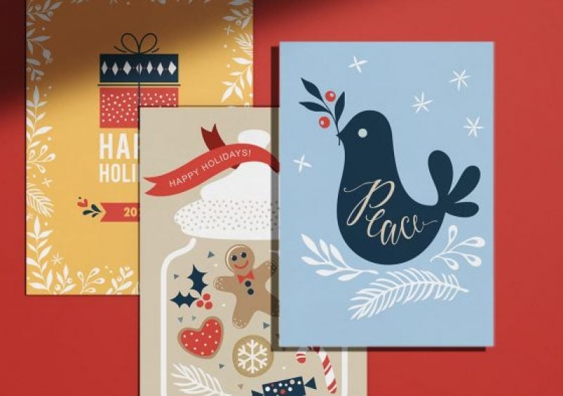 Flat Holiday Cards Custom Flat Holiday Cards Flat Holiday Card