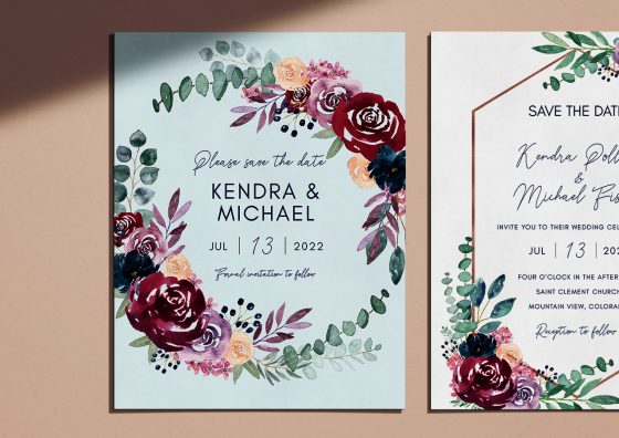 Custom Save the Dates & Wedding Invites