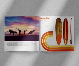 surf theme booklet