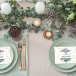 place cards on plates